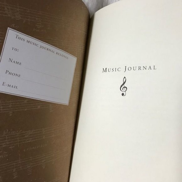 Peter Pauper Press Music Journal and Beaded Tassels Music Bookmark Set - Picture 5 of 12